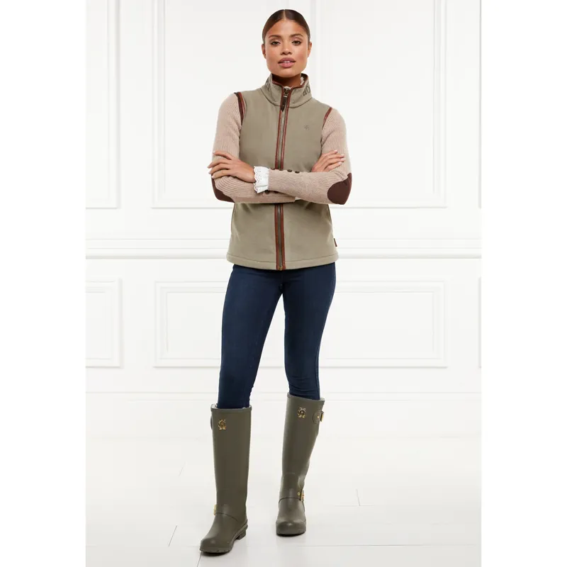 Holland Cooper Country Fleece Gilet - Sage-1
